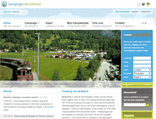 Tablet Screenshot of campings-international.com